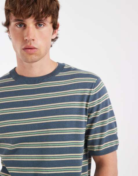 Levi's - Grøn T-shirt med striber - view 1