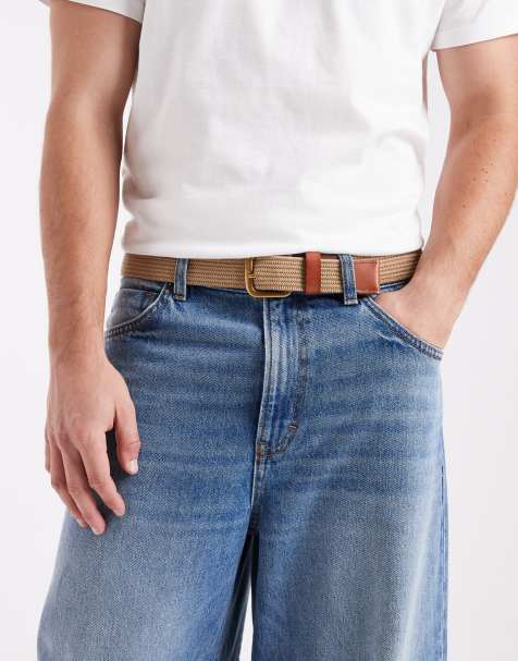 Levi's – Gürtel aus Stretchgewebe in Beige - view 1