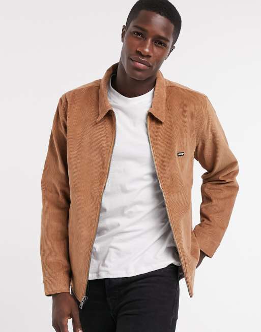 Download Levi's haight heavy cord harrington jacket in toasted ...