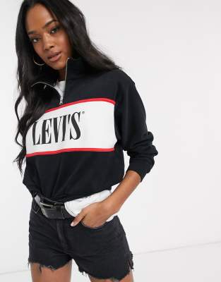 Levi's half zip logo sweatshirt | ASOS