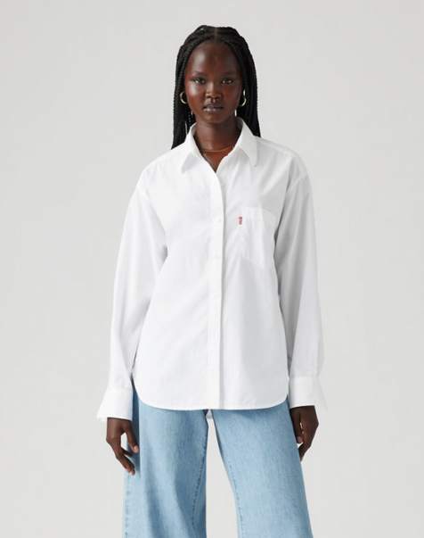 Levi's Harlie boyfriend shirt in white - view 1