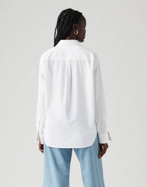 Levi's Harlie boyfriend shirt in white, 2 of 4