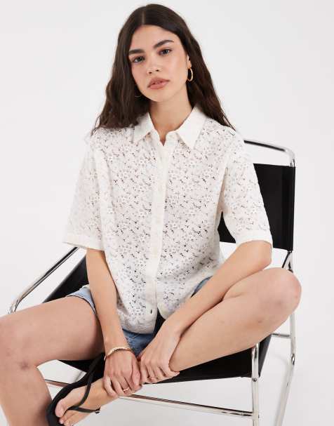 Levi's - Harlie - Chemise en dentelle à manches courtes - Blanc - view 1