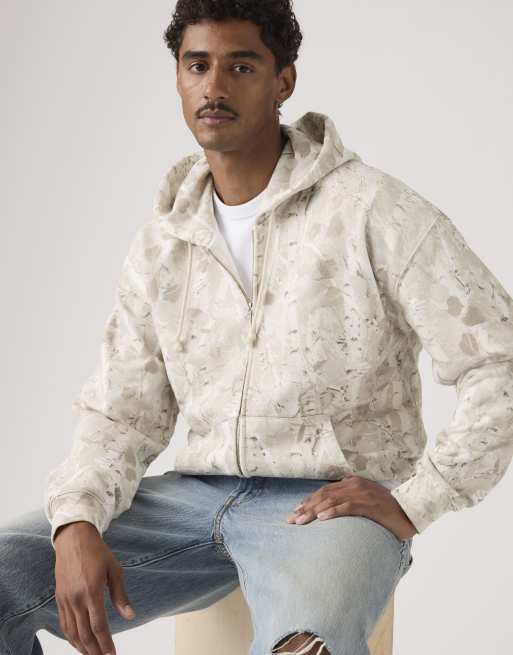 Levi's - Hayes - Hoodie met rechte pasvorm en rits in neutraal, 4 van 4
