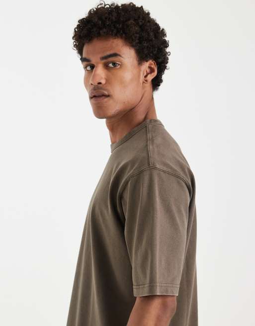 Levi's heavyweight relaxed t-shirt in khaki, 5 of 5