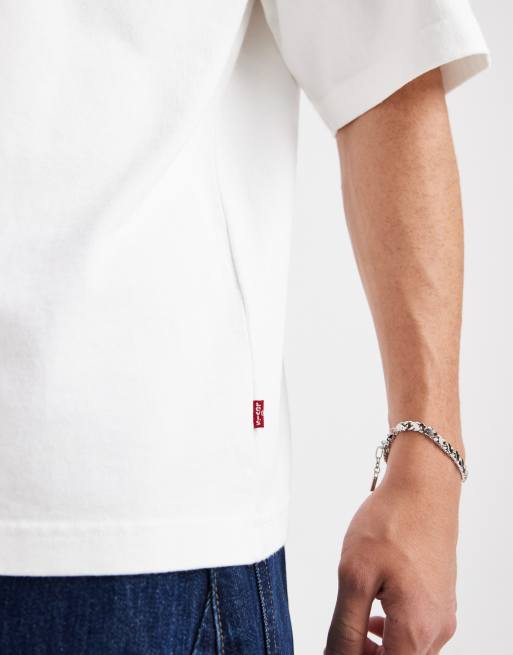 Levi's heavyweight relaxed t-shirt in white, 5 of 5