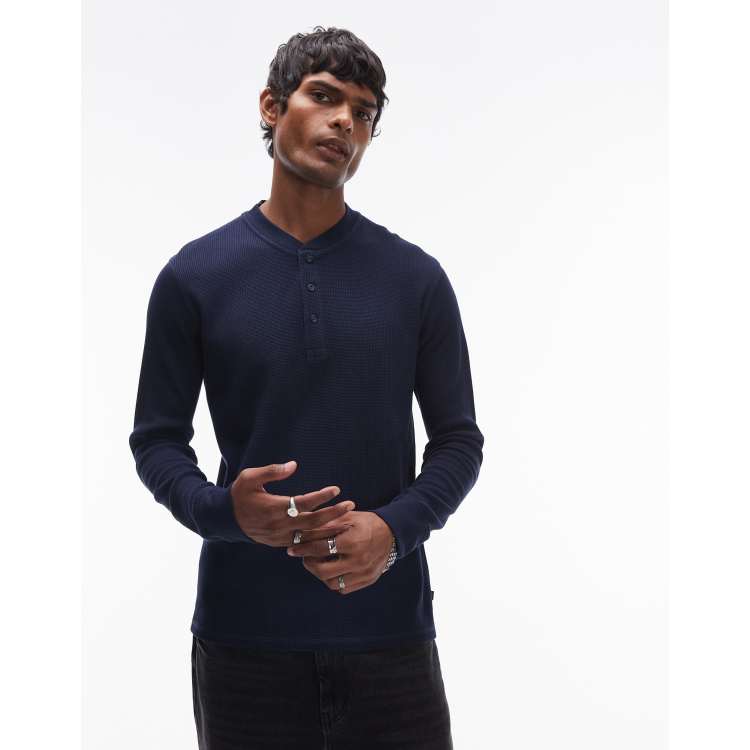 Long sleeve thermal henley hotsell