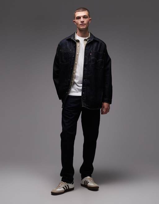 Levi's – Hemdjacke aus Denim in mittlerer Waschung mit verdrehtem Detail, 2 von 5