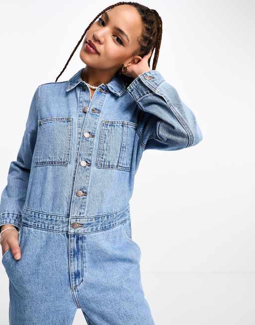 Levi s Heritage Combinaison manches longues en jean Bleu d lav