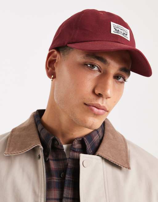 Levi's – Heritage – Czerwona luźna czapka z daszkiem o fasonie dad, 1 z 3