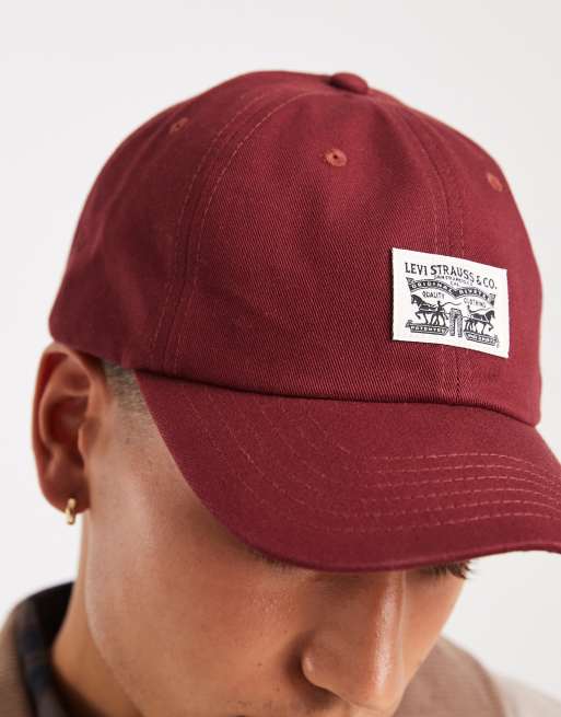 Levi's – Heritage – Czerwona luźna czapka z daszkiem o fasonie dad, 2 z 3