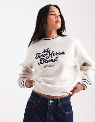 Levi's Heritage Graphic Sweatshirt In Neutral