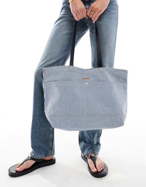 Levi's – Heritage – Ljusblå toteväska i denim med logga