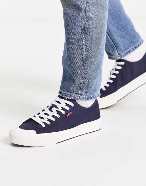 Levi's navy cheap blue sneakers