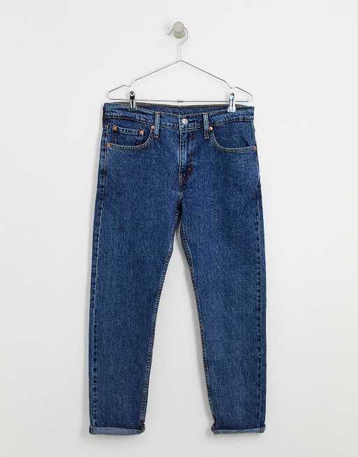 Levi's – Hi-ball Roll 502 – Ciemnoniebieskie jeansy ze zwężanymi nogawkami, 4 z 4