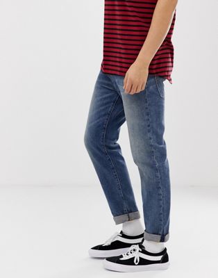 hi-ball roll skater tapered fit jeans 