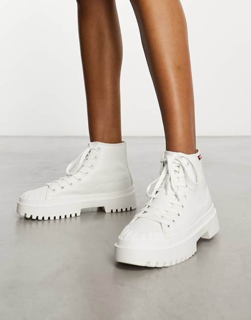 Converse cheap levis blanche