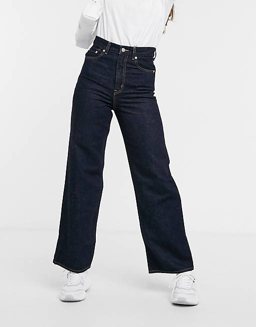 Levi's high loose straight leg jeans in indigo | ASOS