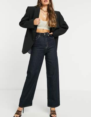 Levi's high loose straight leg jeans in indigo | ASOS