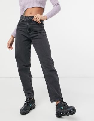 Levi's high loose tapered leg jeans in black | ASOS