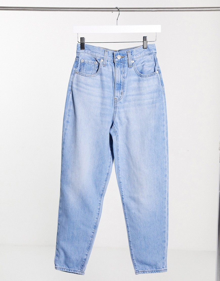 Levi's high loose tapered leg jeans in light wash-Blues