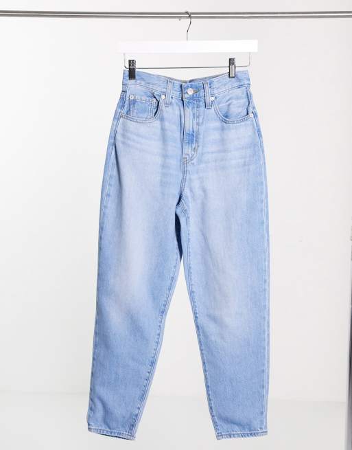 Levi's high loose tapered leg jeans in light wash