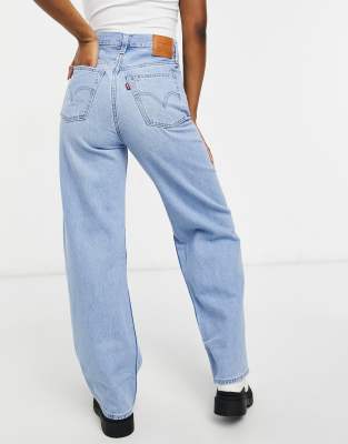 levi's white wide leg jeans