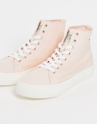 Levi's high top trainer in light pink