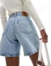 Levi's high waist baggy denim shorts in light blue | ASOS
