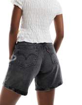 ASOS DESIGN wide leg denim jort in