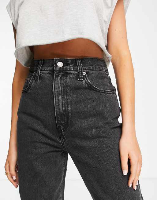 High waisted hot sale jeans loose