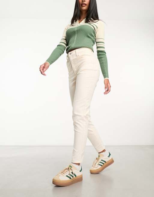 Cream colored best sale mom jeans