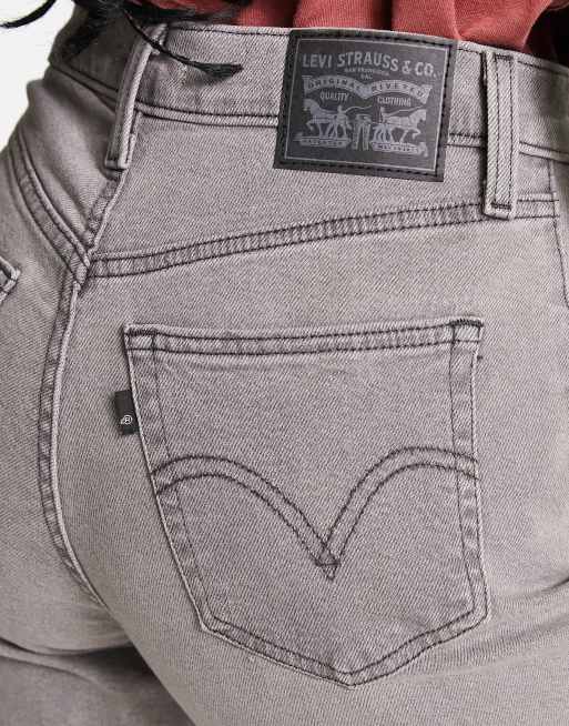 WMNS Jeans Pants Levi's High Waisted Mom Jeans washed grey