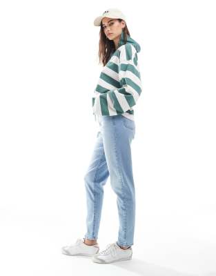 Levi's high waisted mom jeans in light wash