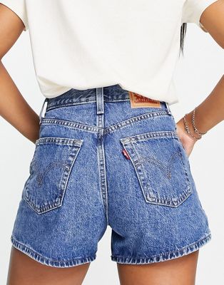 Levi's high waisted mom short in mid wash | ASOS