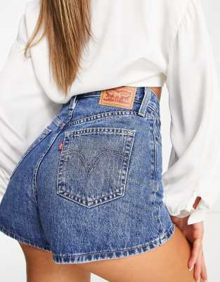 levis high waisted mom shorts