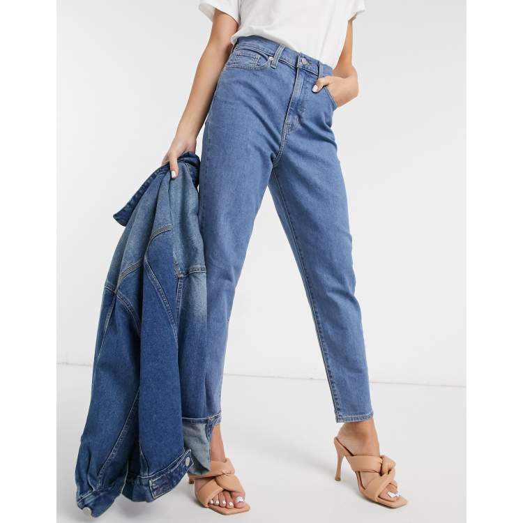 Levi's high-waisted taper jean in washed black - ShopStyle