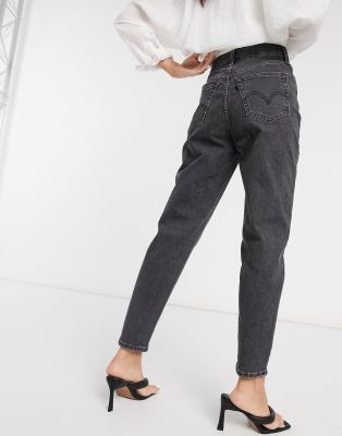 levi's black high waisted jeans