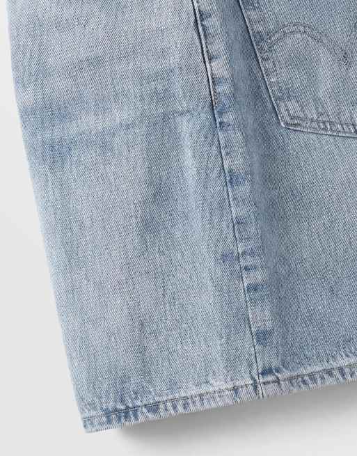 Levi's - Højtaljede denimshorts med poset pasform i lyseblå, 8 af 9