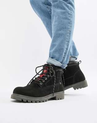 Levi's hodges leather boot in black | ASOS