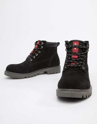 mens black levi boots