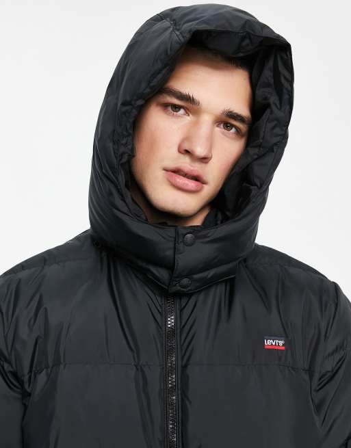 Levi's hooded puffer jacket new arrivals