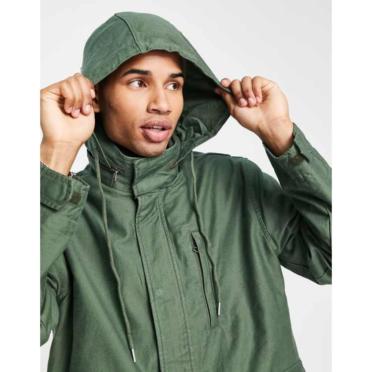 Levi's mens store green parka jacket