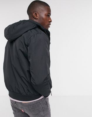 Levi's hooded sherpa bomber jacket in 