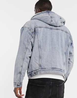 levi's hooded sherpa lined jacket