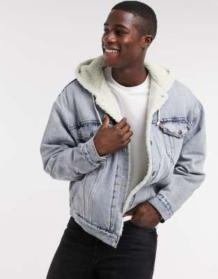 sherpa hoodie levis