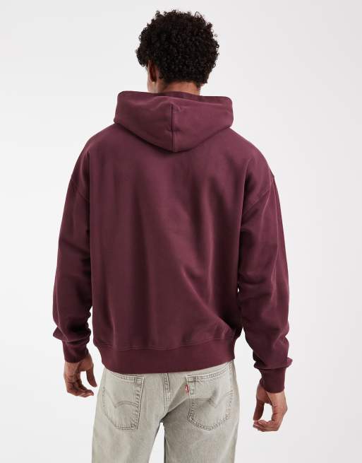 Levi's hoodie à imprimé logo graphique coucher de soleil bordeaux, 2 de 5