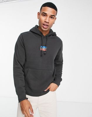 Levi's hoodie in black with chest sport logo