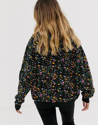 levi's floral hoodie