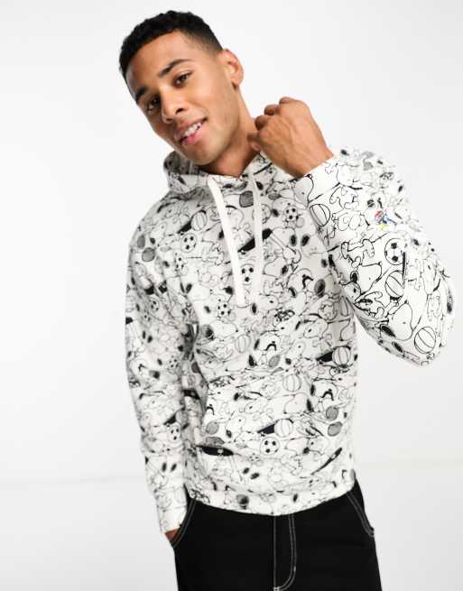Levi's - Hoodie met 'Snoopy'-print in wit